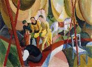 August Macke Circus oil painting on canvas